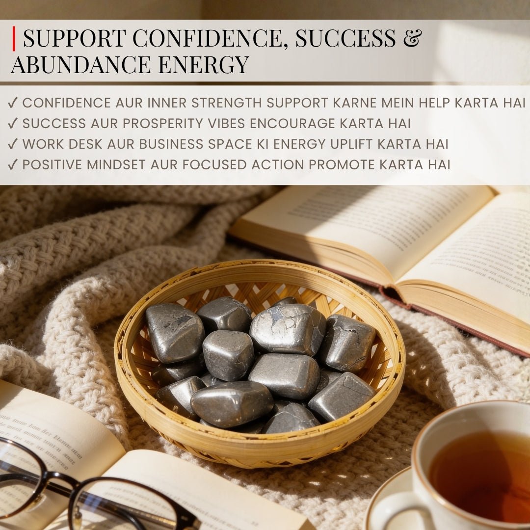 Pyrite Tumbled Stone Pebbles (Wealth Attraction, Money & Prosperity) - plusvalueindia