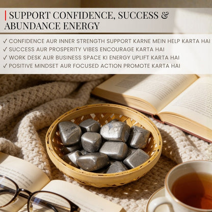 Pyrite Tumbled Stone Pebbles (Wealth Attraction, Money & Prosperity) - plusvalueindia