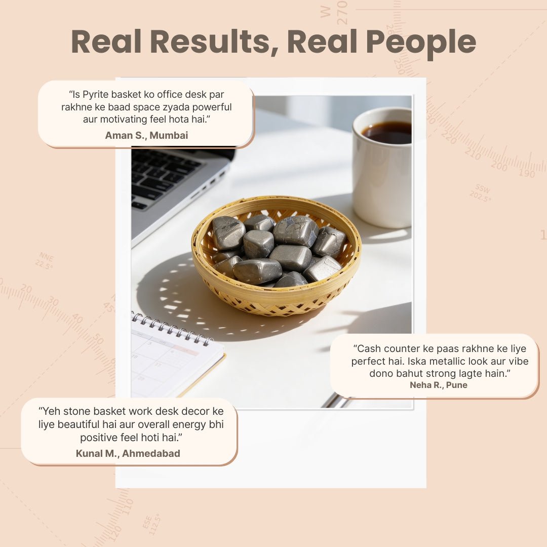 Pyrite Tumbled Stone Pebbles (Wealth Attraction, Money & Prosperity) - plusvalueindia