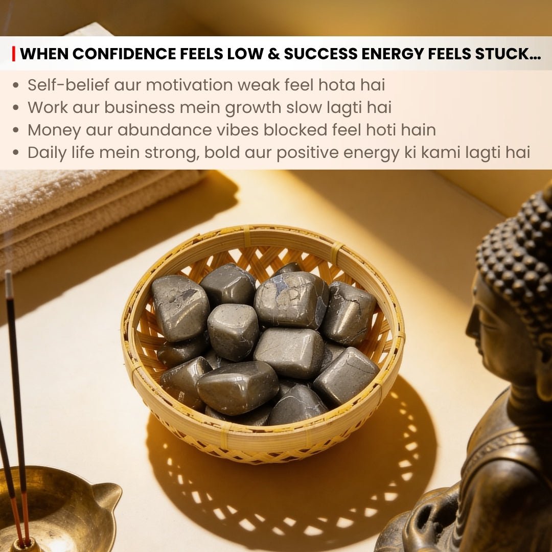 Pyrite Tumbled Stone Pebbles (Wealth Attraction, Money & Prosperity) - plusvalueindia