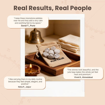 Rainbow Moonstone Tumbled Stone Pebbles - plusvalueindia