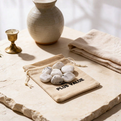 Rainbow Moonstone Tumbled Stone Pebbles - plusvalueindia
