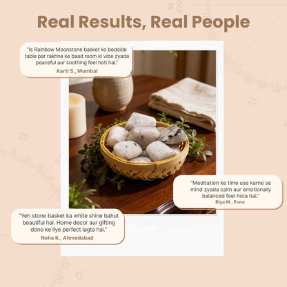 Rainbow Moonstone Tumbled Stone Pebbles - plusvalueindia