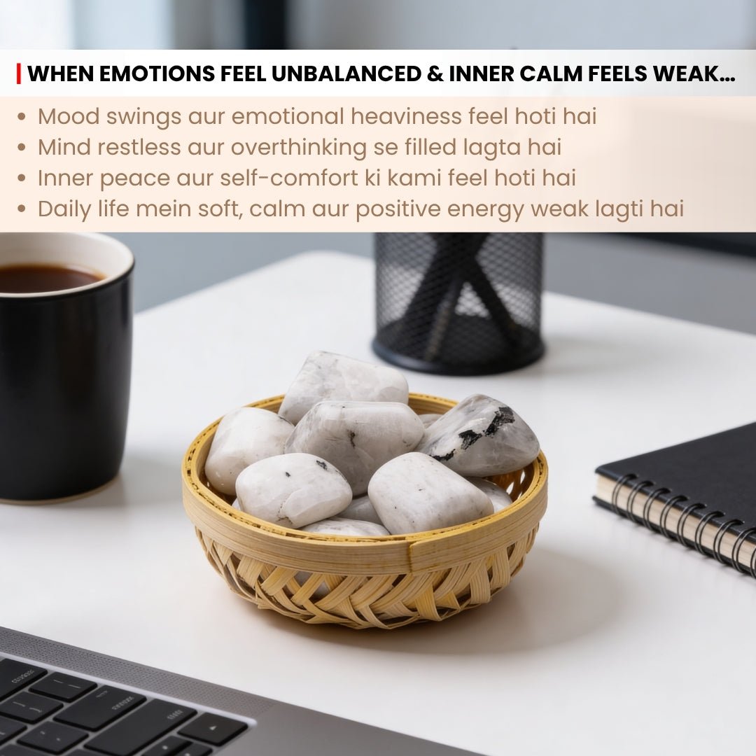 Rainbow Moonstone Tumbled Stone Pebbles - plusvalueindia