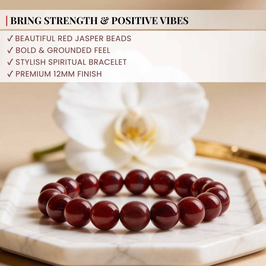 Red Jasper Bracelet For Innovative Ideas And Performance - plusvalueindia