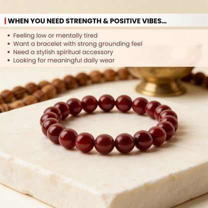 Red Jasper Bracelet For Innovative Ideas And Performance - plusvalueindia