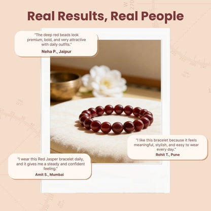 Red Jasper Bracelet For Innovative Ideas And Performance - plusvalueindia
