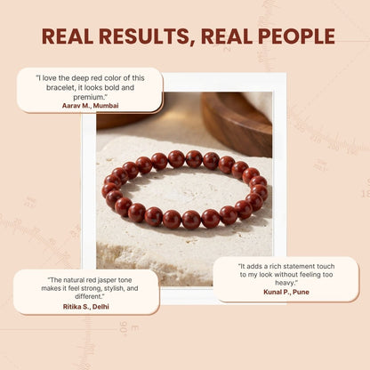 Red Jasper Bracelet For Innovative Ideas And Performance - plusvalueindia