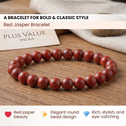 Red Jasper Bracelet For Innovative Ideas And Performance - plusvalueindia