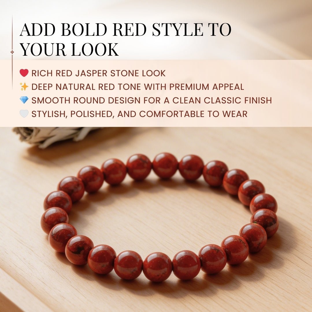Red Jasper Bracelet For Innovative Ideas And Performance - plusvalueindia