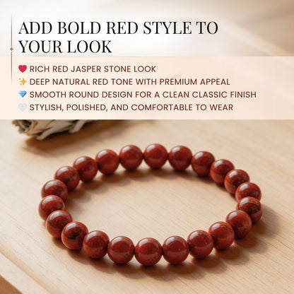 Red Jasper Bracelet For Innovative Ideas And Performance - plusvalueindia