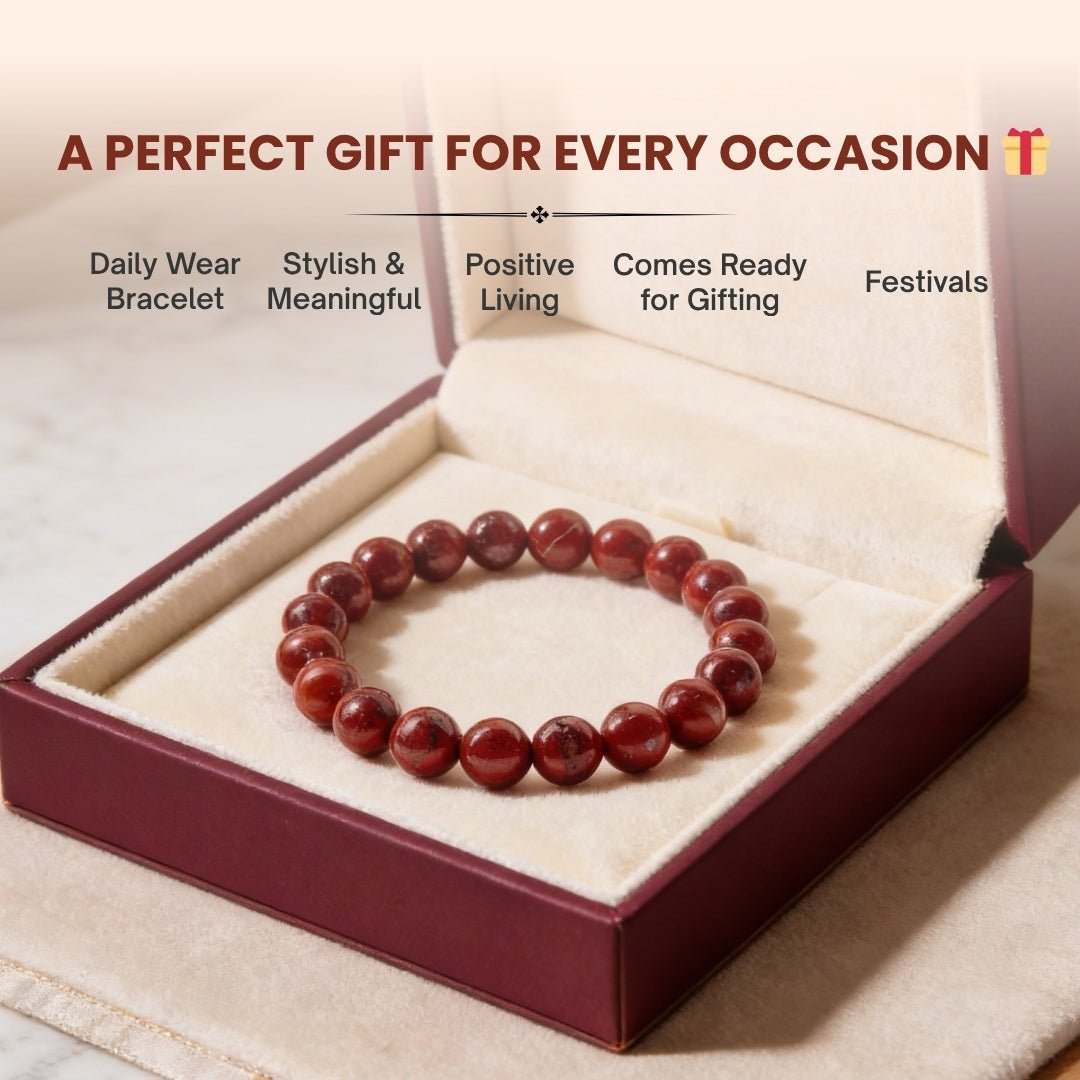 Red Jasper Bracelet For Innovative Ideas And Performance - plusvalueindia