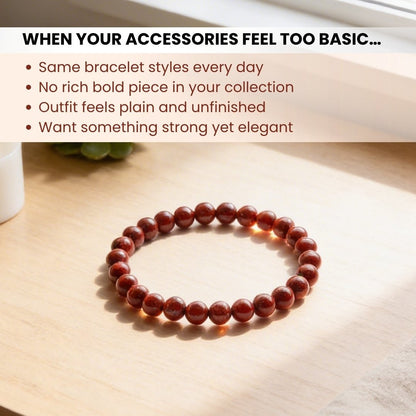 Red Jasper Bracelet For Innovative Ideas And Performance - plusvalueindia