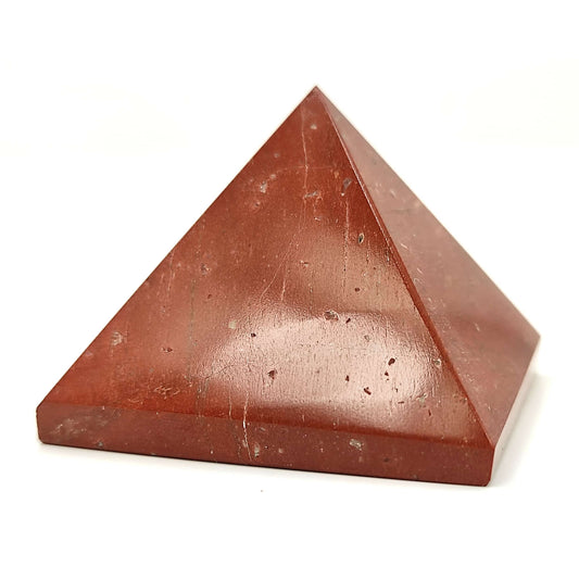 red jasper crystal stone pyramid