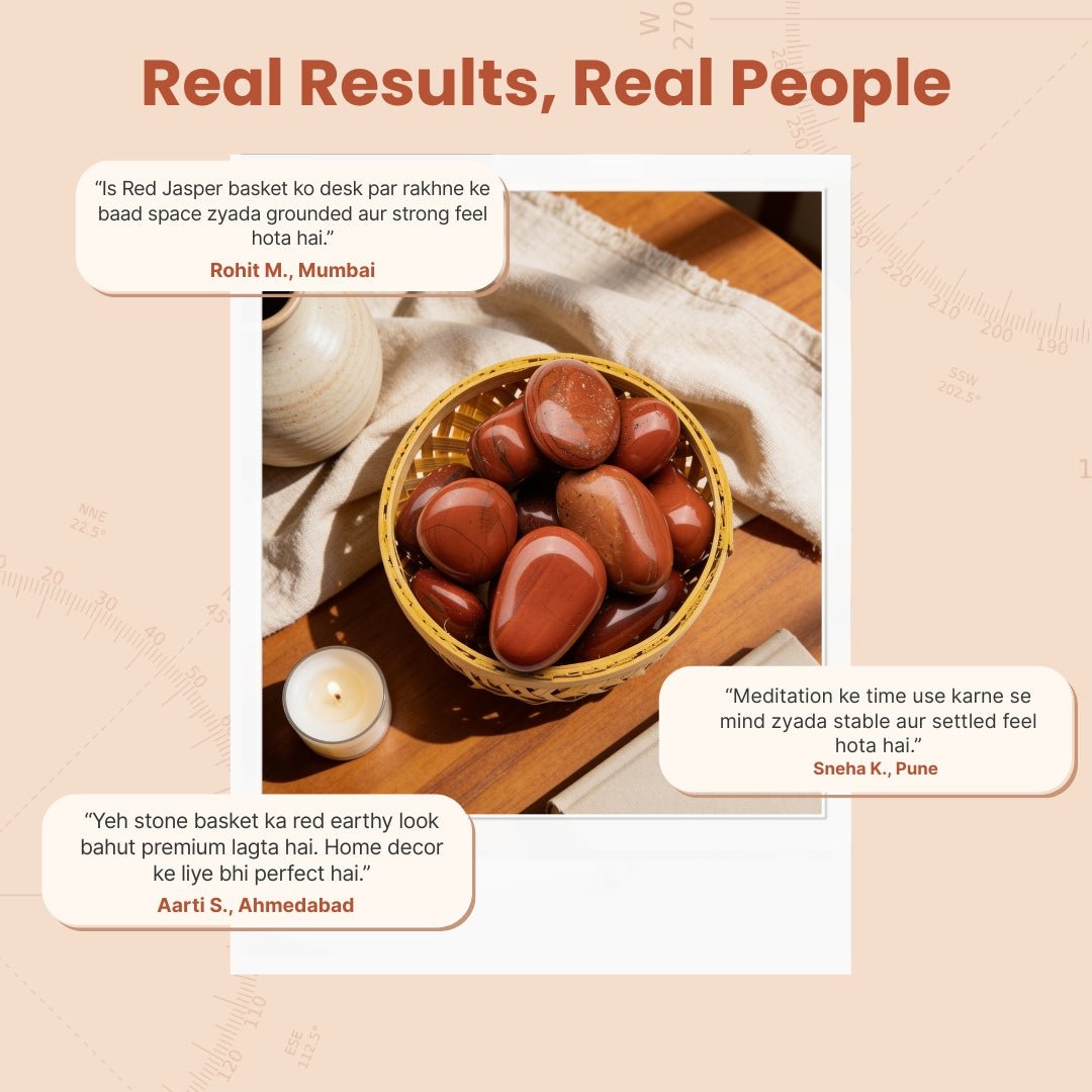 Red Jasper Tumbled Stone Pebbles Crystals for home office and gifting