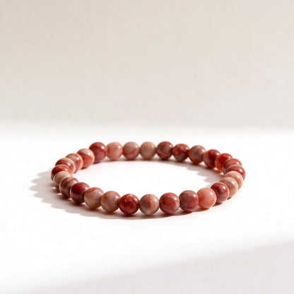 Red Picasso Jasper Bracelet for Men Women Boys and Girls - plusvalueindia