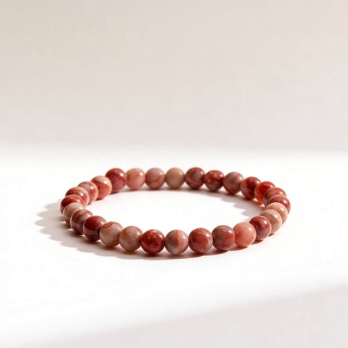 Red Picasso Jasper Bracelet for Men Women Boys and Girls - plusvalueindia