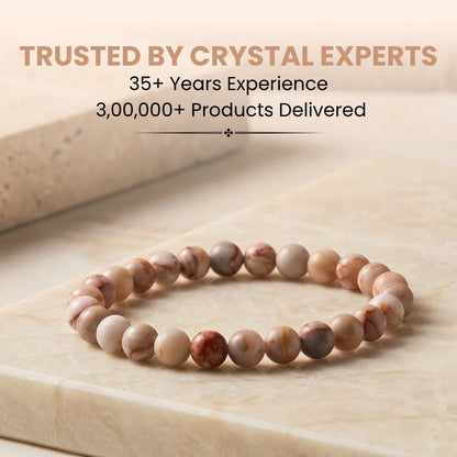 Red Picasso Jasper Bracelet for Men Women Boys and Girls - plusvalueindia