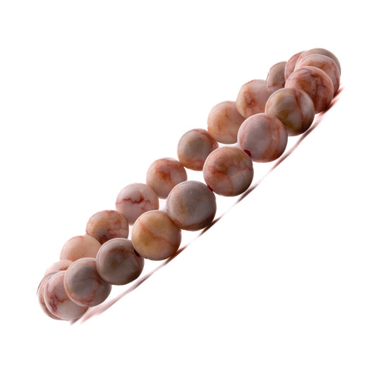 red picasso jasper bracelet 8mm