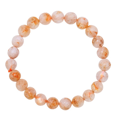 Faceted Citrine Bracelet 8mm for Financial Luck Round Beads For Men & Women