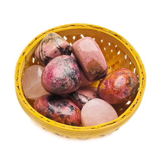 relationship crystal tumble stone pebble 200gm basket