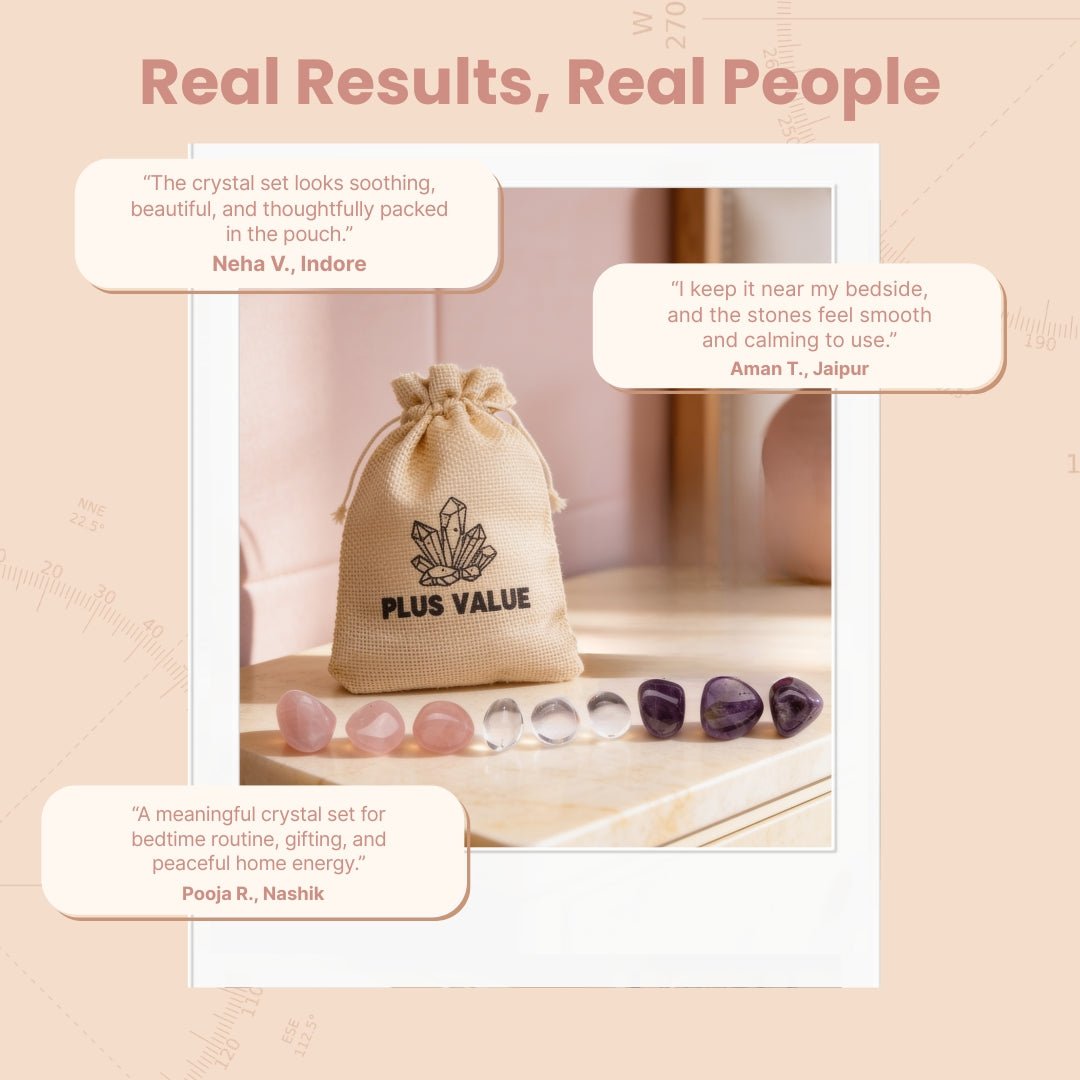 Restful Night Healing Crystals for Insomnia, Peaceful and Sound Sleep - plusvalueindia