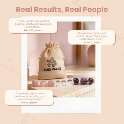 Restful Night Healing Crystals for Insomnia, Peaceful and Sound Sleep - plusvalueindia