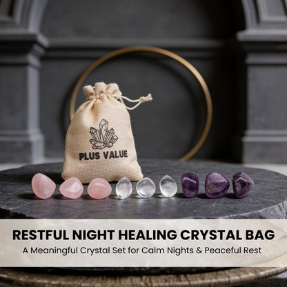 Restful Night Healing Crystals for Insomnia, Peaceful and Sound Sleep - plusvalueindia