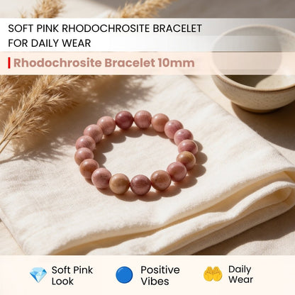Rhodochrosite Bracelet - plusvalueindia