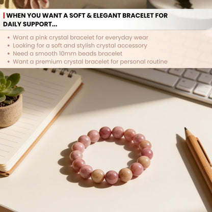 Rhodochrosite Bracelet - plusvalueindia