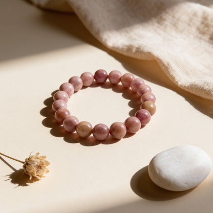 Rhodochrosite Bracelet - plusvalueindia