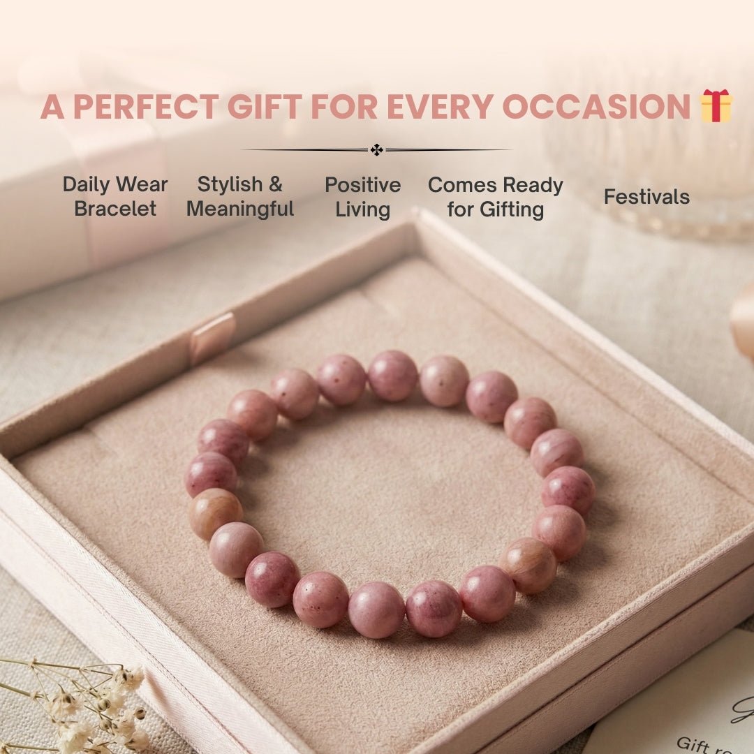 Rhodochrosite Bracelet - plusvalueindia