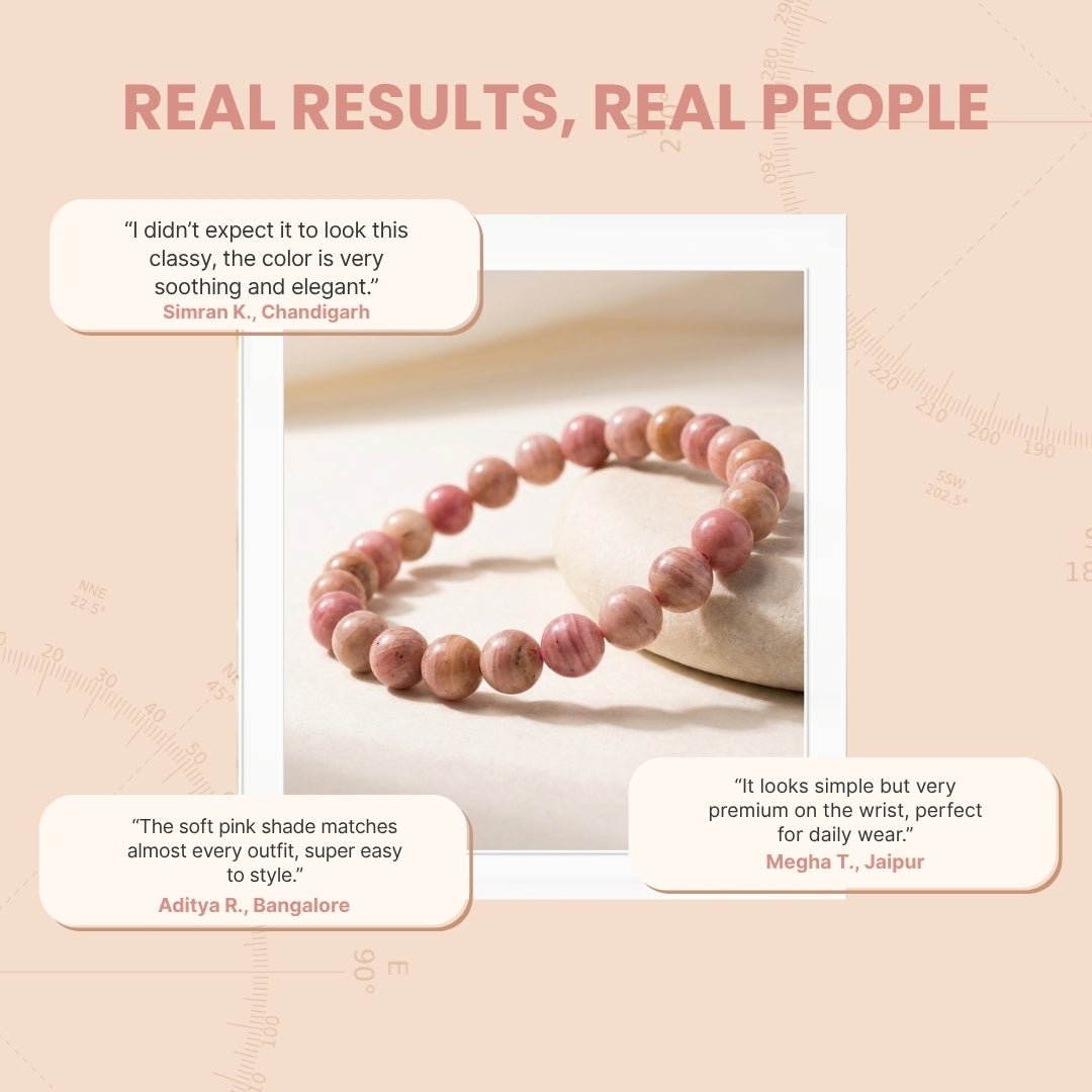 Rhodochrosite Bracelet - plusvalueindia