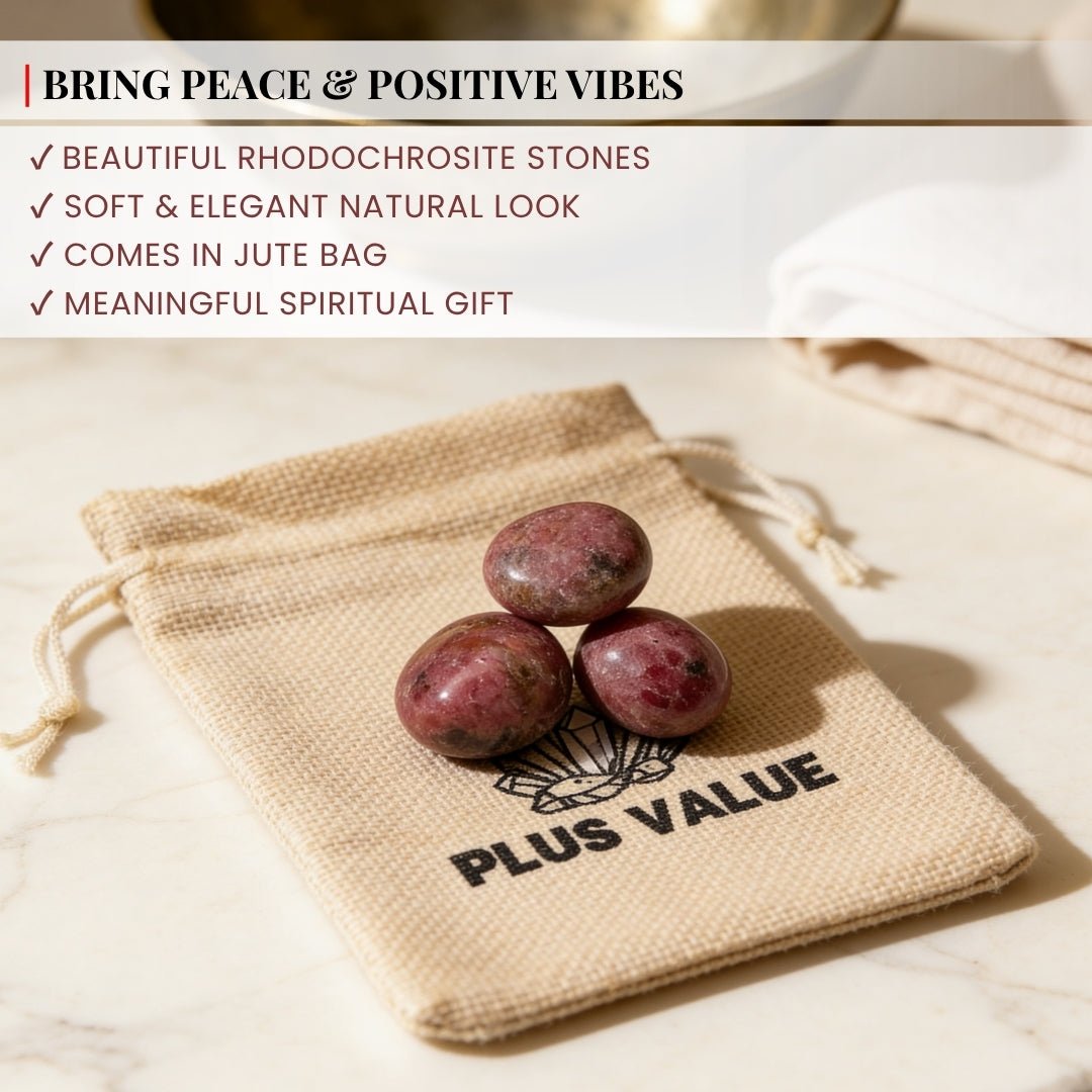 Rhodochrosite Tumbled Stone Pebbles - plusvalueindia
