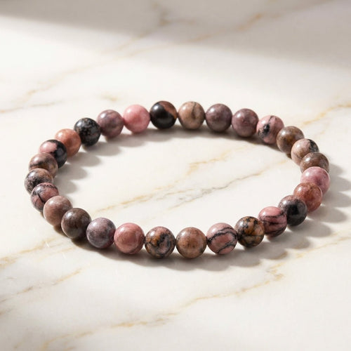 Rhodonite Bracelet - plusvalueindia