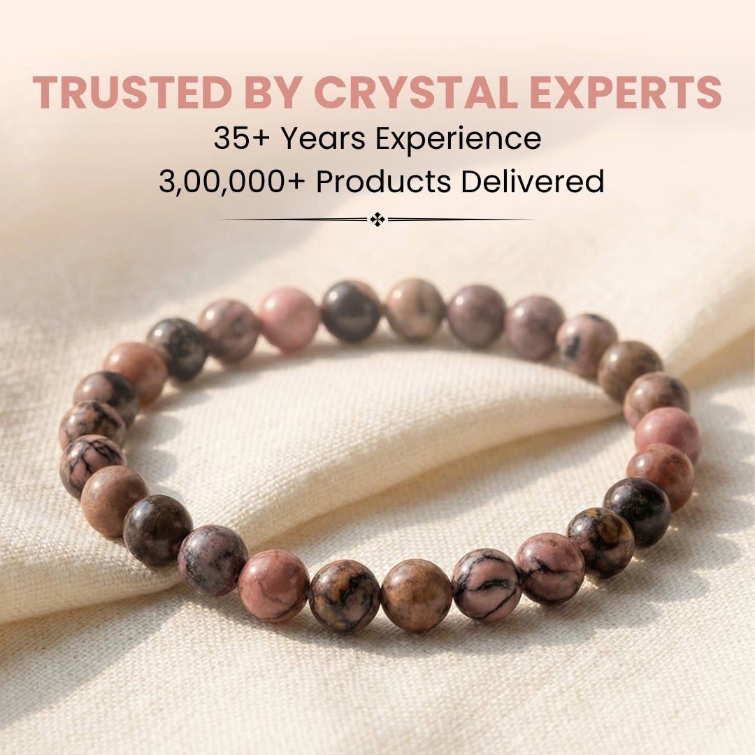 Rhodonite Bracelet - plusvalueindia
