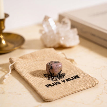Rhodonite Pocket Stone - plusvalueindia