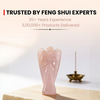 Rose Quartz angel infographic highlighting Heart Chakra opening, self-love, emotional peace, and angelic protection