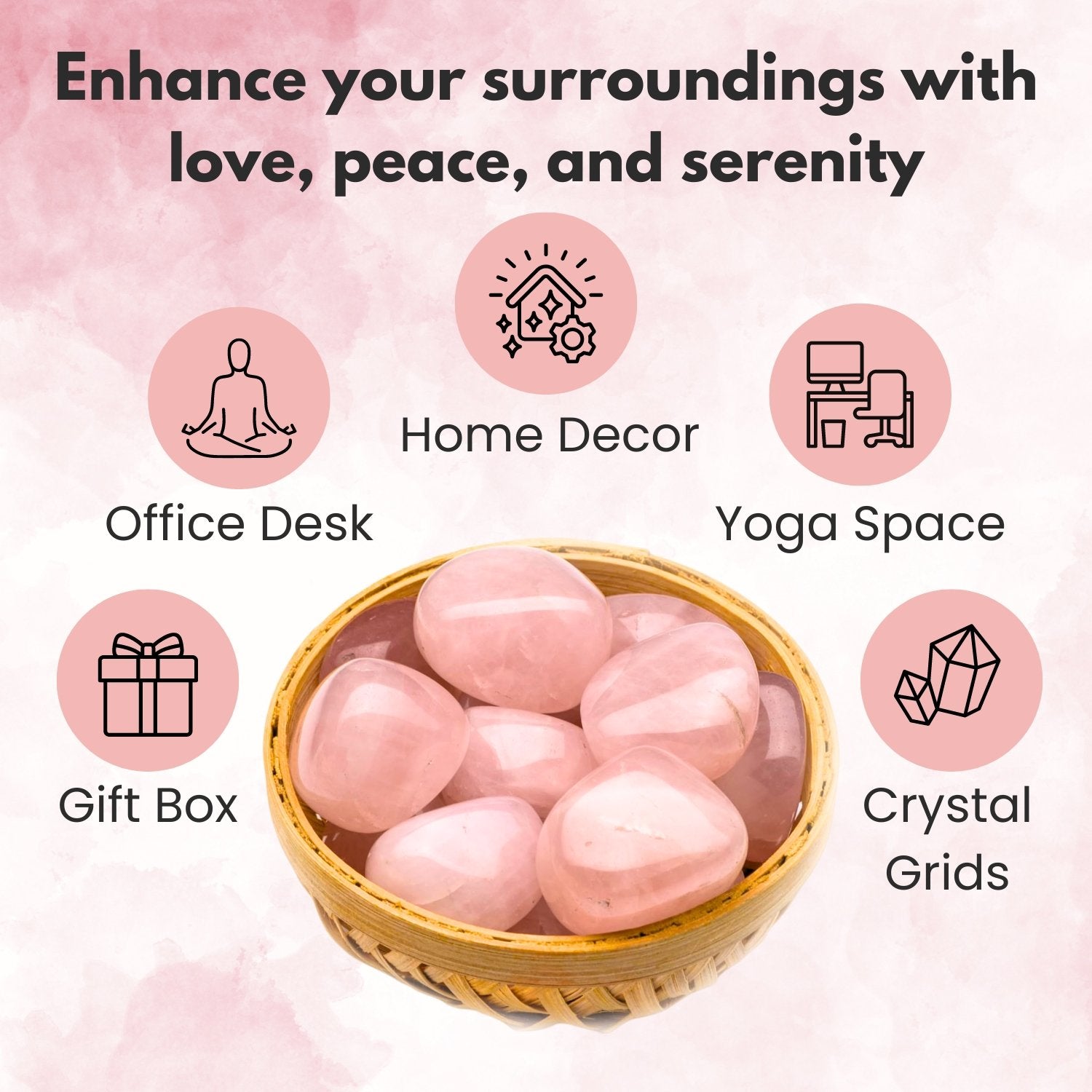 rose quartz crystal uses
