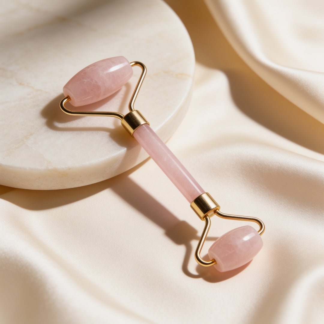 Rose Quartz Face, Eyes and Neck Massager - plusvalueindia