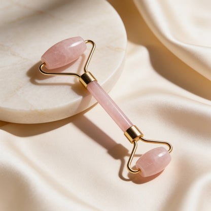 Rose Quartz Face, Eyes and Neck Massager - plusvalueindia