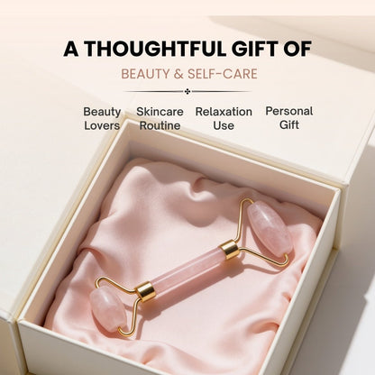Rose Quartz Face, Eyes and Neck Massager - plusvalueindia