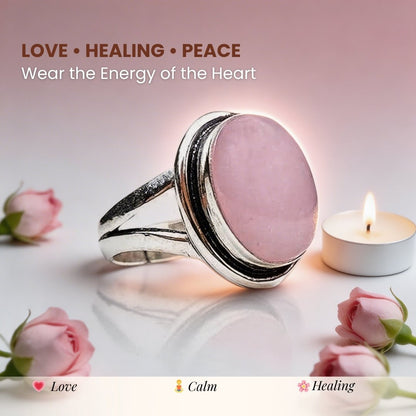 Rose Quartz Ring - Embrace Love and Harmony with This Powerful Healing Crystal - plusvalueindia