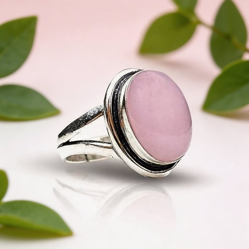 Rose Quartz Ring - Embrace Love and Harmony with This Powerful Healing Crystal - plusvalueindia
