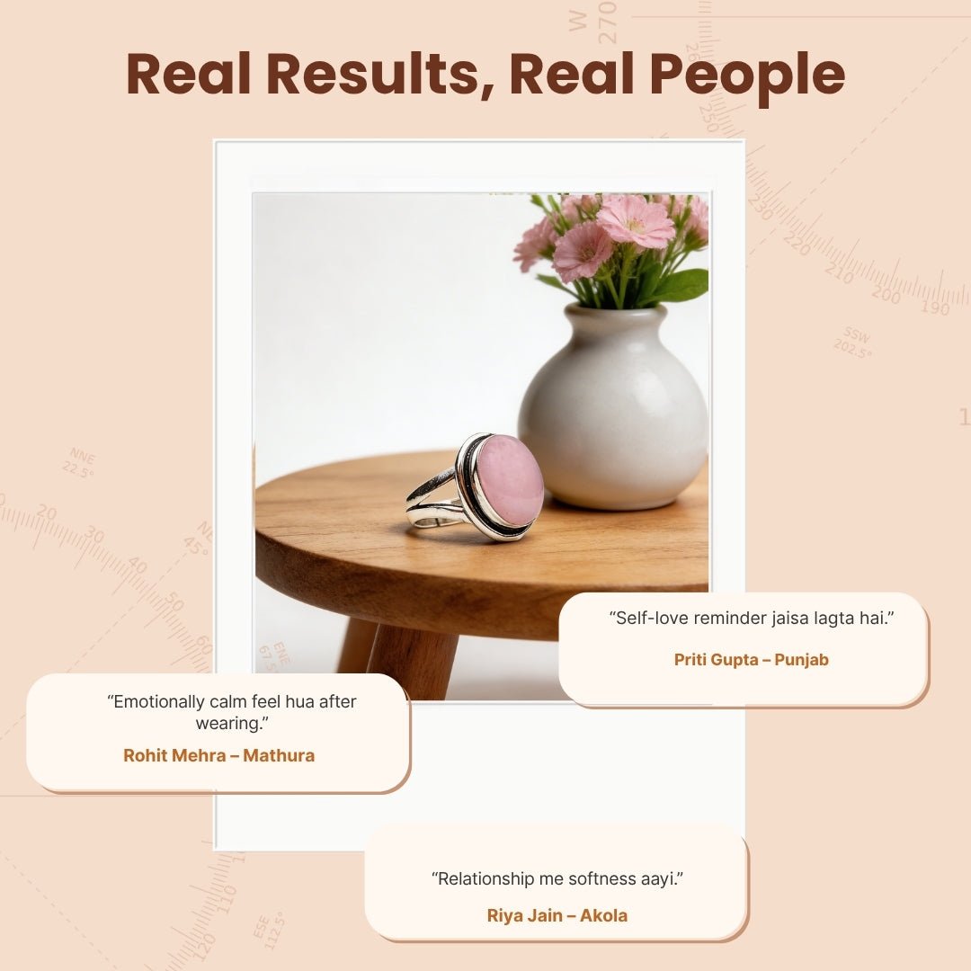 Rose Quartz Ring - Embrace Love and Harmony with This Powerful Healing Crystal - plusvalueindia