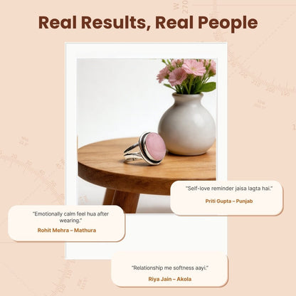 Rose Quartz Ring - Embrace Love and Harmony with This Powerful Healing Crystal - plusvalueindia