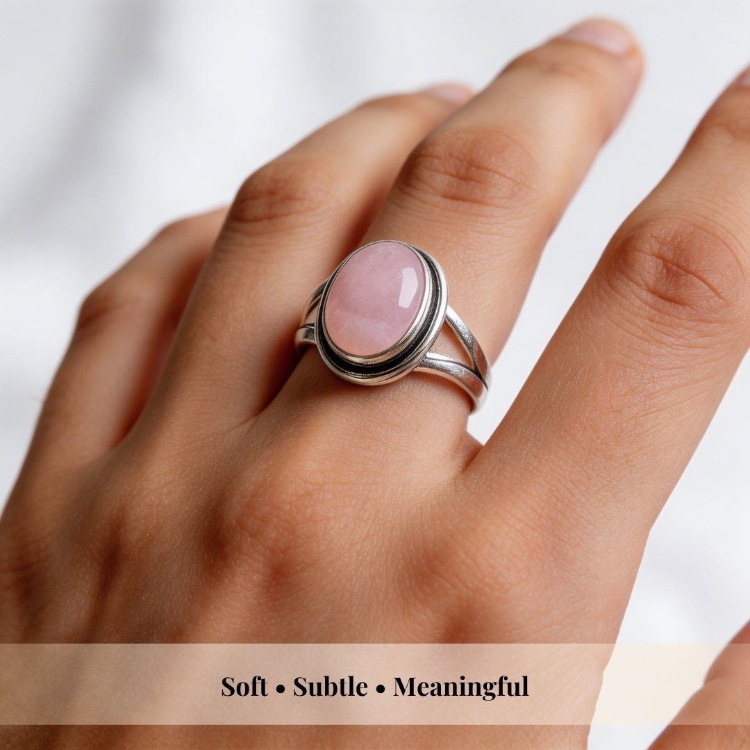 Rose Quartz Ring - Embrace Love and Harmony with This Powerful Healing Crystal - plusvalueindia