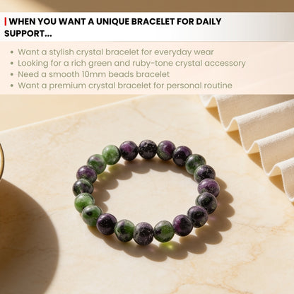 Ruby Zoisite Bracelet for Creativity & Positivity