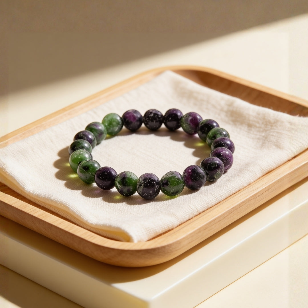 Ruby Zoisite Bracelet for Creativity & Positivity