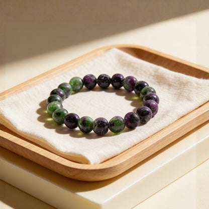 Ruby Zoisite Bracelet for Creativity & Positivity